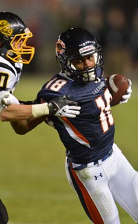 Chaminade's Brandyn Lee tries to break away during last December's CIF D2 state bowl game. Photo: Scott Kurtz.