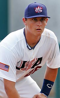 Chris Betts of Long Beach Wilson will be one of the top catching prospects in the nation for next season. He has Team USA national experience and has a .306 career batting average in three varsity seasons so far. Photo: USA Baseball.