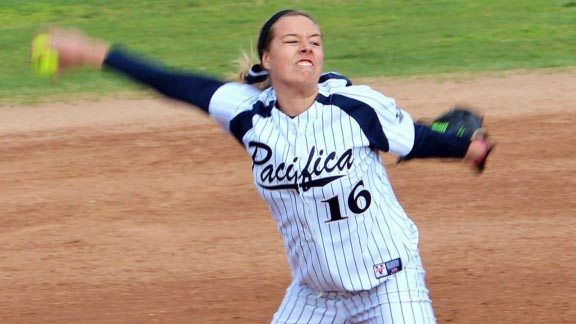 Kaylee Carlson from Pacifica of Garden Grove was an easy choice for the Cal-Hi Sports all-state first team, but was missing along with other obvious players from the All-CIF Southern Section squad. Photo: Student Sports.