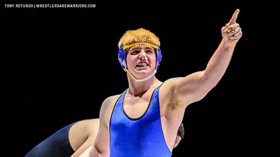 The 2013-14 State Athlete of the Year was in the spotlight at the CIF state finals for four straight years. Photo: Tony Rotundo/WrestlersAreWarriors.com.