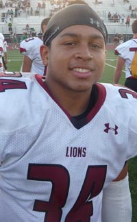 Andre Chevalier stood out at linebacker when Oaks Christian defeated Upland last season. Photo: Mark Tennis.