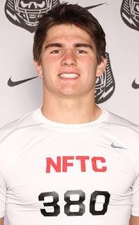 Jesuit's Beau Bisharat rushed for more than 1,000 yards as a sophomore and was MVP among running backs at the NorCal Nike Football Training Camp. Photo: Student Sports.