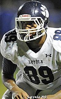 Christian Rector should be a one-man wrecking crew on the Loyola defense this season. Photo: Loyola HS.
