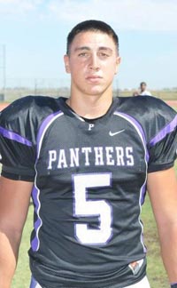 Frank Ginda from Pacheco of Los Banos already has graduated and is getting ready for spring ball at San Jose State. Photo: David Witte/Los Banos Enterprise.