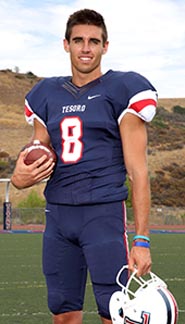 Jake Smeltzer is a top wide receiver for West Valley Division contender Tesoro. Photo: Courtesy family.
