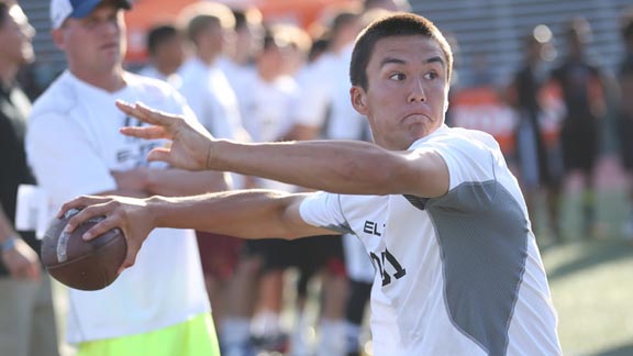 El Segundo's Lars Nootbaar has committed to USC for baseball, but also is one of the South Bay's best in football. Photo: Tom Hauck/Student Sports.