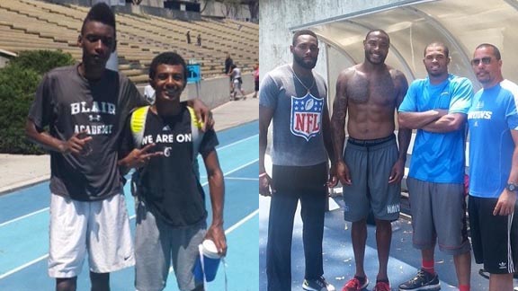 Our partners at Gold Medal Excellence speed training have worked with many aspiring young athletes (on the left) to those who are on NFL rosters (on the right). Photos: Gold Medal Excellence.