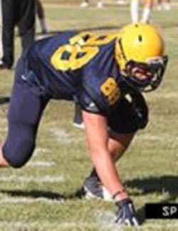 DL Jason Scrempos is one of several big, strong linemen for new State 25-ranked Milpitas. Photo: John Murphy/Prep2Prep.com.