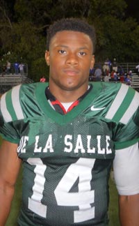 De La Salle DB Je'Vari Anderson is bigger, stronger and faster than he was last season. Photo: Mark Tennis.