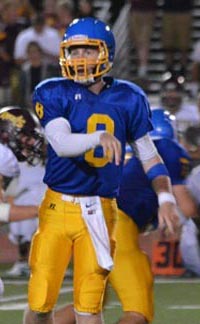 Foothill QB Kyle Kearns has helped his team to a strong start and hopes to continue the momentum this week against San Ramon Valley. Photo: Cliff Jackson/Prep2Prep.com.