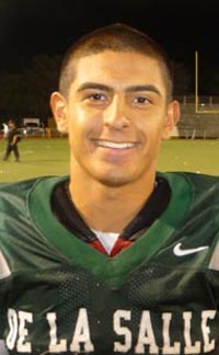 De La Salle RB Andrew Hernandez is returning standout from 2014 squad. Photo: Mark Tennis.