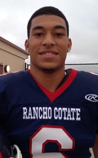 We first saw Rancho Cotate's Chris Taylor-Yamanoha as a freshman. We could tell he was probably going to be an all-state player even then. Photo: Harold Abend.
