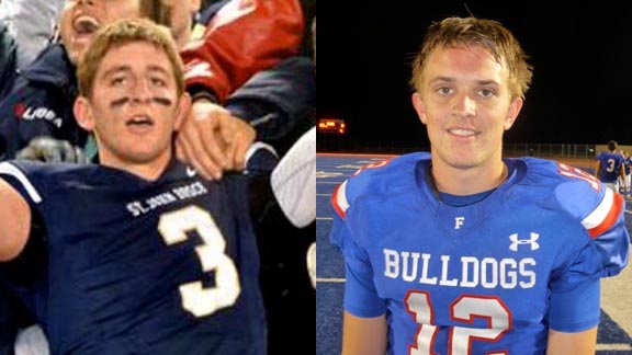  Josh Rosen (left) and Jake Browning (right0 are both in the mix to be starting quarterbacks in the Pac-12 this season at true freshmen.  Photos: Scott Kurtz & Mark Tennis.