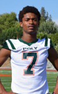 Ykili Ross of Riverside Poly was one of the most dynamic players in the state. Photo: PolyBearsFootball.com.