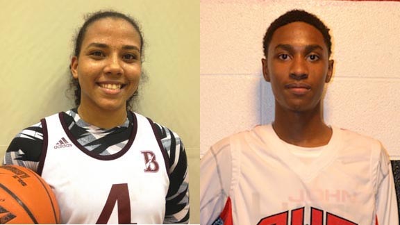 We didn't wait long to get Destiny Littleton (left) chosen as a SoCal Player of the Week with three 40-point games to start her season. This week's first NorCal boys' honoree, meanwhile, is Cordova's Jordan Roberson. Photos: Harold Abend & SportStars Magazine.