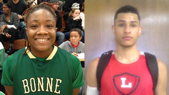 Seton Hall-bound point guard Latecia Smith has powered the Narbonne of Harbor City girls to No. 20. Orange Lutheran's Rogers Printup, meanwhile, is prepping for big game by No. 18 Lutheran of Orange vs. Santa Margarita. Photos: Harold Abend & Ronnie Flores.