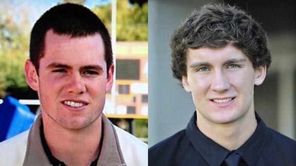 Two of those on the first-ever Cal-Hi Sports All-State All-Academic football team are Riley Quinn from St. Francis of Mountain View & Jamie Nunley from Vista Murrieta of Murrieta. Photos: Hudl.com & nffriversidecounty.com.