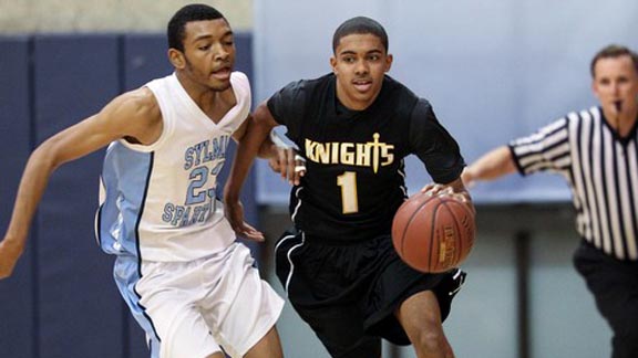 Stephen Thompson Jr. and teammates from Bishop Montgomery of Torrance have more on mind than just a CIF divisional state title this year. Photo: bmhs-la.org.