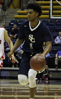 Guard Remy Martin is on the move for Sierra Canyon during 2015 CIF D5 state final. Photo: Willie Eashman.