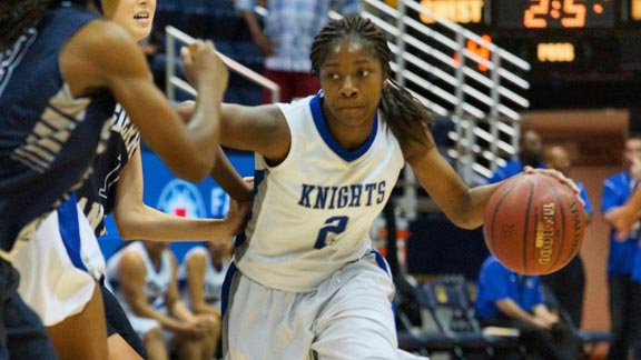 High-scoring Aarion McDonald led Brookside Christian to the CIF Division IV state final and is headed to Washington. She's also one of three first team juniors from Stockton schools. Photo: Phillip Walton/SportStars.