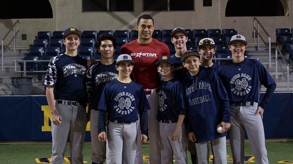 Two-time NL home run king and former State Athlete of the Year Giancarlo Stanton stays connected to his high school, which went into state rankings this week. Photo: ndhs.org.