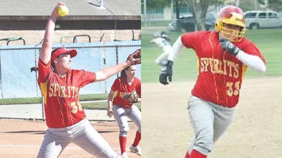Taylor Roberts (left) and Kailla Searcy are two top players for new D4 No. 1 Paraclete of Lancaster. Photos: Courtesy school.