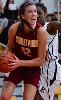 Sierra Campisano, a junior who averaged nearly 25 ppg for the Torrey Pines girls basketball team, was recently voted as the school's Female Athlete of the Year. Photo: Anna Scipione.