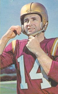 Legendary Oakdale football grad Eddie LeBaron poses for Washington Redskins' trading card. Photo: footballcardgallery.com. 