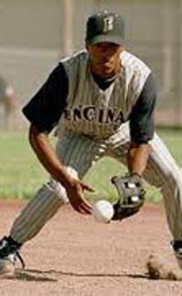 Multiple MLB All-Star Jimmy Rollins fields a grounder for Encinal of Alameda during his high school years. He was Cal-Hi Sports Medium Schools State Player of the Year in 1996. Photo: FromPo.com.