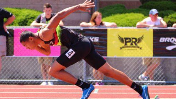 Michael Norman's 200-400 sprint double at the CIF state meet was the buzz of the track world. Photo: Michelle Norman/Gatorade.com.