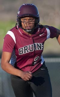 Nerissa Long from Bear River (Lake of the Pines) has been one of the top strikeout artists as a pitcher the last two seasons in the CIF Sac-Joaquin Section. Photo: James K. Leash/SportStars.