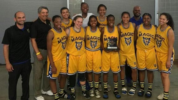 The Orinda Magic Black earned consolation crown at End of the Trail tourney in Oregon. Courtesy photo.