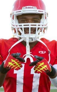 Running back Melquise Stovall is entering third season of being a huge threat at Paraclete of Lancaster. Photo: Hudl.com.