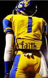 Bishop Amat's Tyler Vaughns isn't afraid to let others know his priorities. The standout WR committed to USC earlier this week. Photo: Twitter.com.