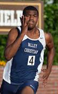 Jones also was a track standout last spring at Valley Christian. Photo: vcrunning.com.