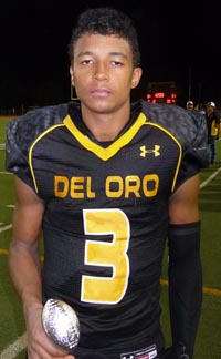 Trey Udoffia was arguably the best player on the field in Friday's NorCal Game of the Week. Photo: Mark Tennis.