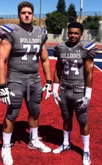 Folsom standouts Jonah Williams and Tre Green have helped team improve regular season win streak to 37 games. Photo: Twitter.com.