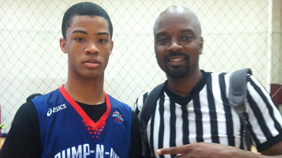 Cassius Stanley of Harvard-Westlake (North Hollywood) rates as the top overall college prospect in California's 2019 class. It's early in the developmental process for this group, but as an athlete and leaper Stanley is compared favorably to NBA All-Star Demar DeRozan when he entered Compton High School and to 1996 Cal-Hi Sports Mr. Basketball Corey Bejamin (pictured) when he entered J.W. North in the fall of 1992. Photo: Ronnie Flores 