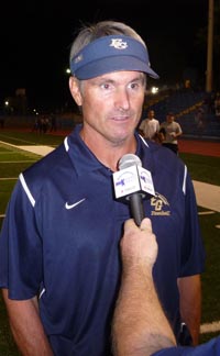 Elk Grove head coach Chris Nixon has had five straight 10-win seasons. Photo: Mark Tennis.