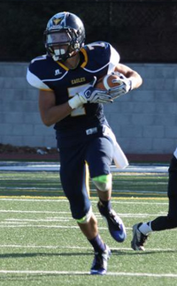 Isaiah Hodgins of Berean Christian has caught 27 passes for 454 yards in the last two weeks. Photo: OregonLive.com.