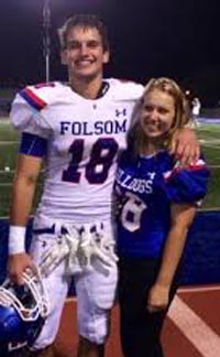 It was a memorable senior year for Folsom QB Jake Jeffrey. Photo: Twitter.com.