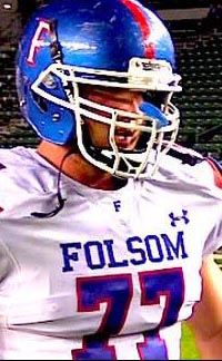 Folsom's Jonah Williams is one of the top offensive tackles in the nation. Photo: Twitter.com.