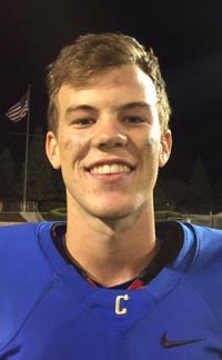 Sean Kuenzinger lived up to his name with six TD "zingers" to tie school record at Clovis. Photo: CentralValleyFootball.com.