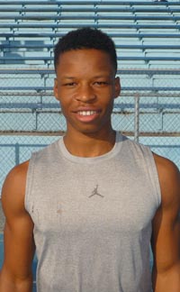 Mater Dei's Xavier Bell is part of a fast family. Older brother Quinton (who went to Costa Mesa) finished third in the CIF 100-meter dash state final in 2014. Photo: Mark Tennis.