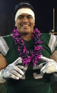 Boss Tagaloa helped De La Salle win its sixth CIF Open Division state title in seven year. Photo: Harold Abend.