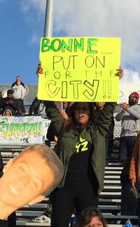 Narbonne's win was the first for an L.A. City Section school since bowl games began in 2006. Photo: Mark Tennis.