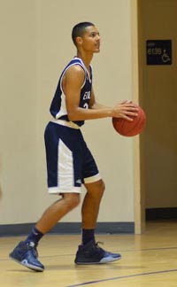 Sean Redfield of Temecula Rancho Christian lines up a 3-point shot attempt during game this season. Photo: Courtesy family.