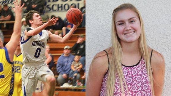 Two of this week's SoCal/NorCal players of the week are Eric Shaw from Amador (Sutter Creek) and Sydney Sharp from Foothill (Tustin). Photos: Courtesy family & Twitter.com.