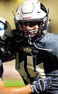 Linebacker Colton Forster of Napa hit the books as much as he hit opposing running backs. Photo: Mike Blom/NapaValleySports.com.