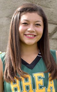 Jasmine Rachal has been providing key baskets during recent games for Brea Olinda. Photo: brealadycats.com.